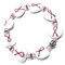 Pink Ribbon 16mm Large Glass Heart Stretch Elastic Large Chunky Bracelet product 2